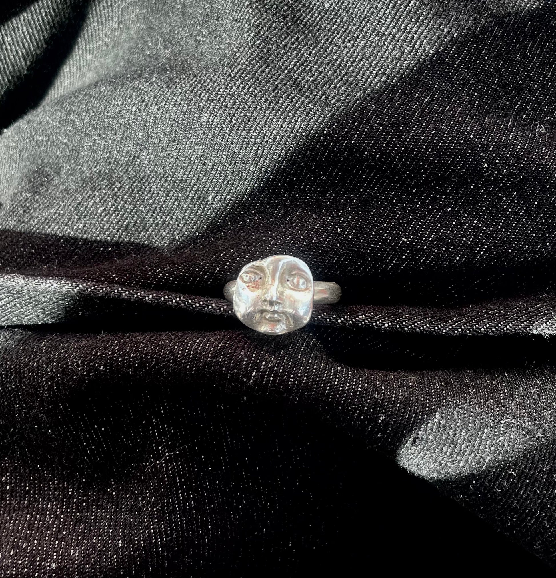 Moon Faced Ring