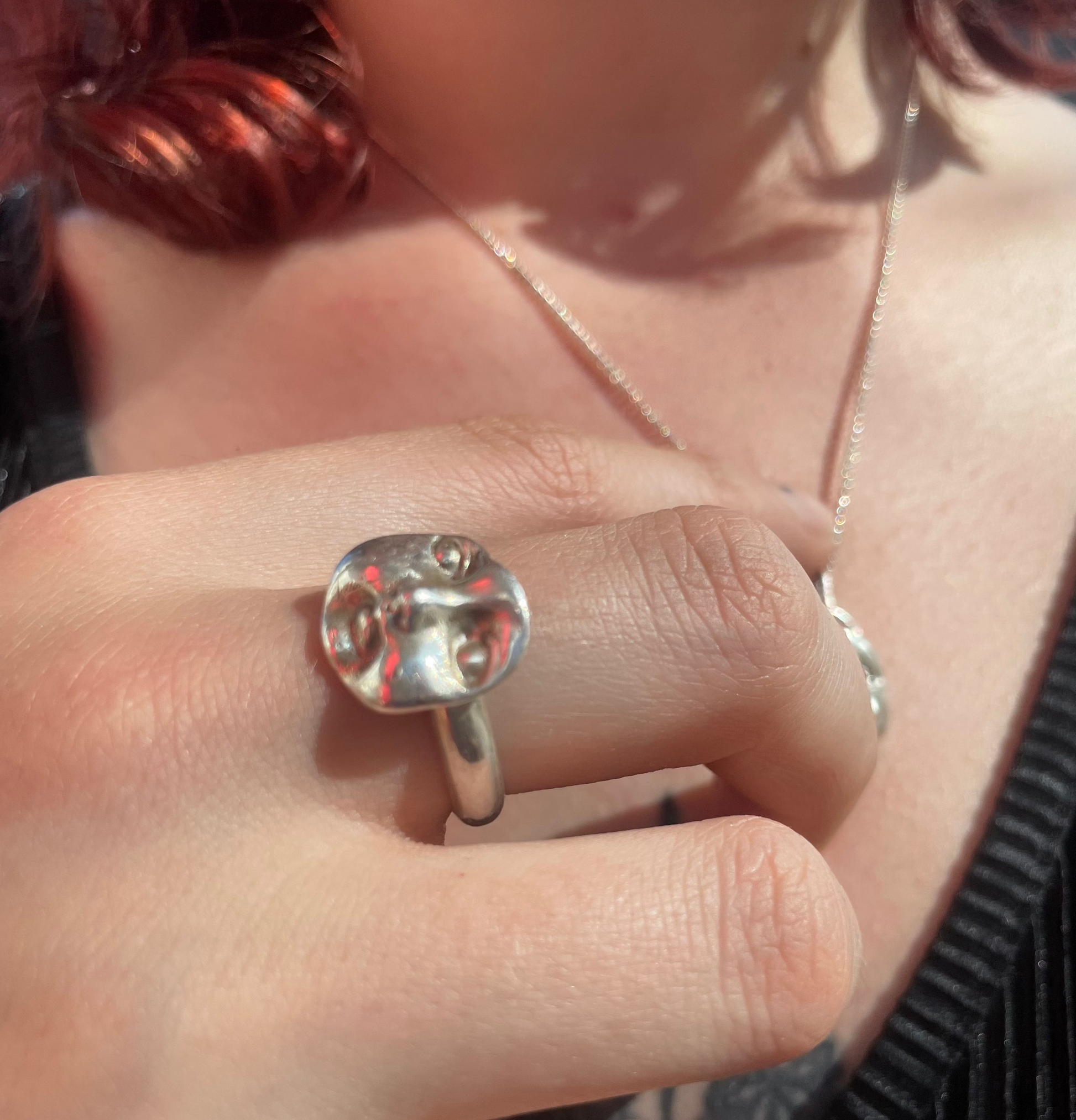Moon Faced Ring