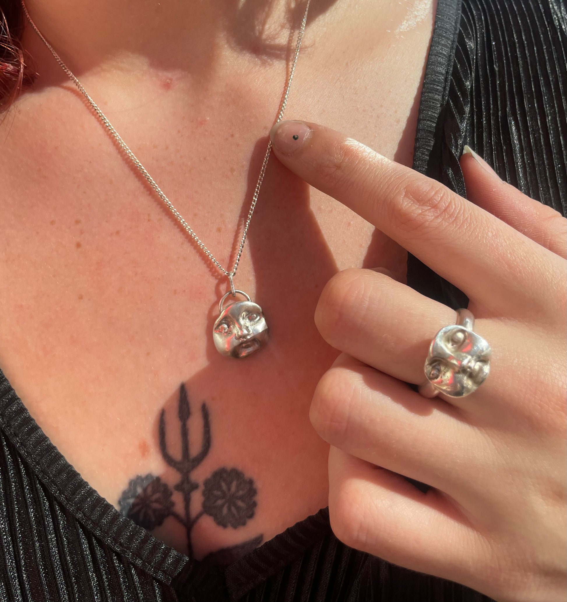 Moon Faced Pendant