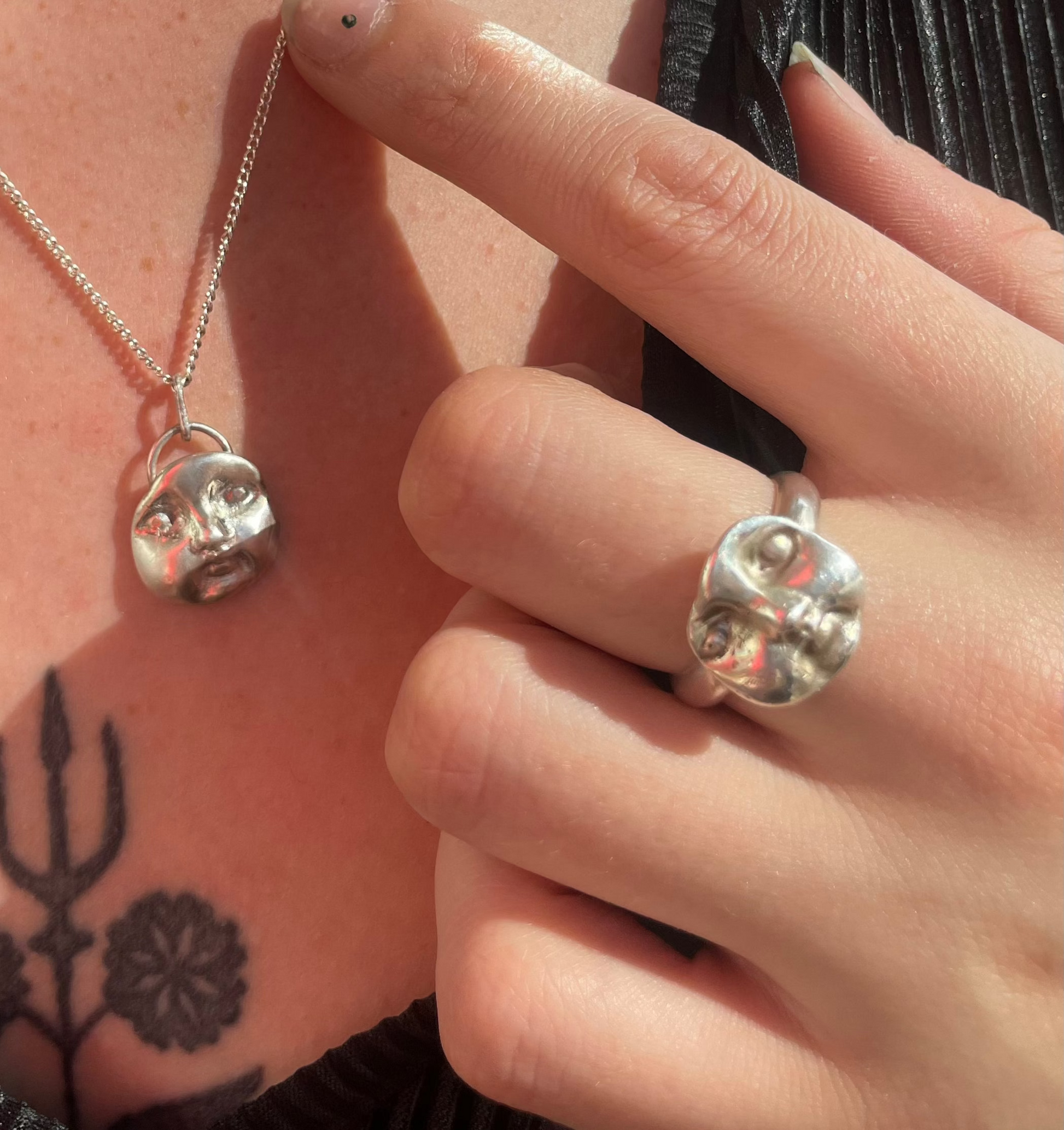 Moon Faced Ring